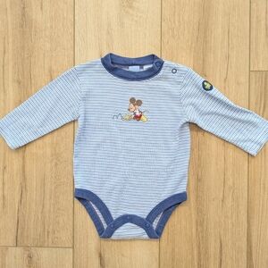 Disney Baby Embroidered Mickey Mouse & Frog Onesie
